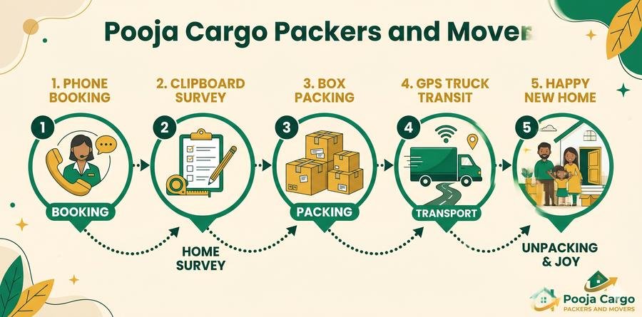 Pooja Cargo Moving Process